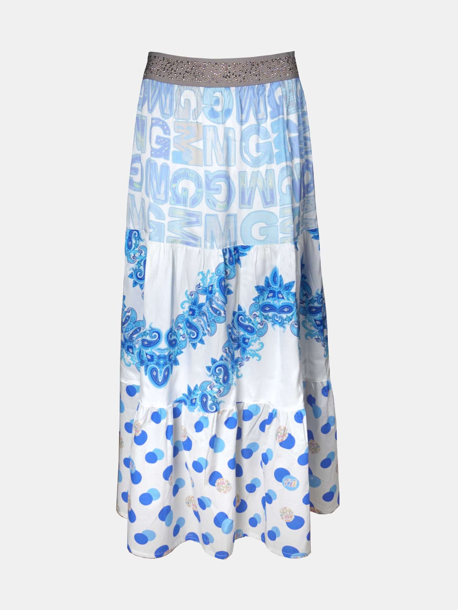 Mucho Gusto  rok toulouse blauw mg print