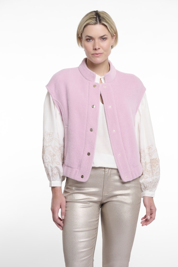 Rino & Pelle boxy waistcoat teuntje.7002521 10797 lilac pink