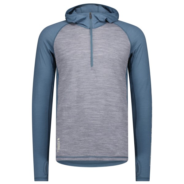 Mons Royale - Temple Merino Air-Con Hood - Merinoshirt, grijs