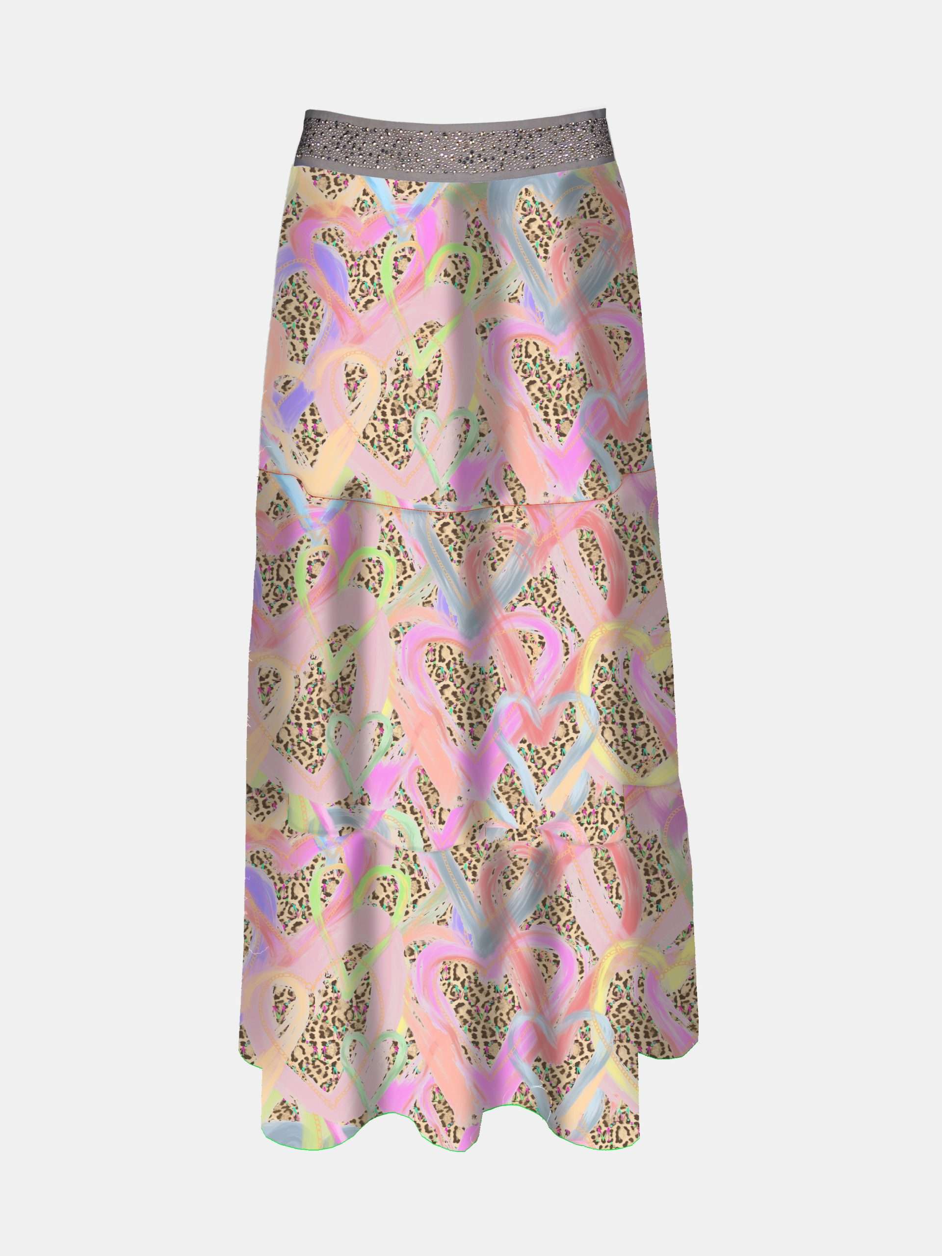 Mucho Gusto  rok toulouse hart luipaardprint
