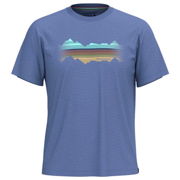 Smartwool - Mountain Horizon Graphic Tee - Merinoshirt, blauw
