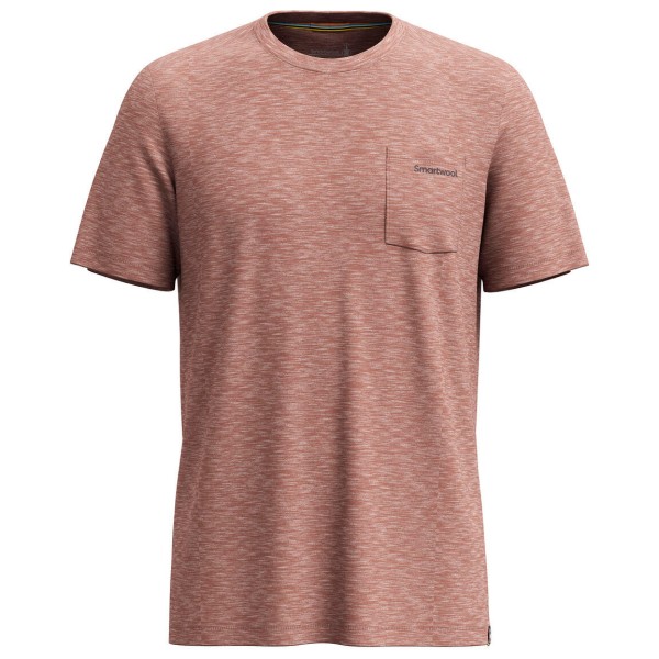 Smartwool - Stag Stare Merino Hemp Blend S/S - Merinoshirt, bruin/roze
