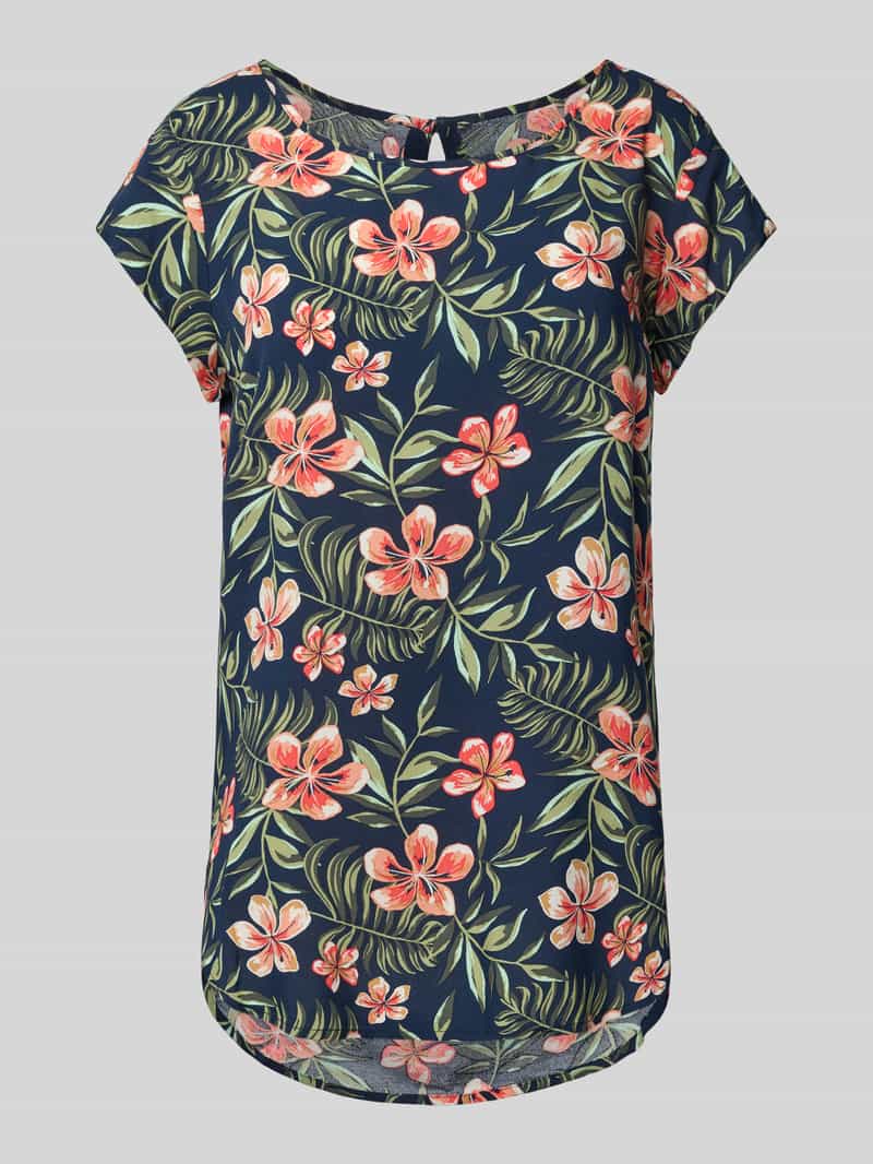 Only Regular fit T-shirt met druppelvormig rugdecolleté, model 'NOVA'