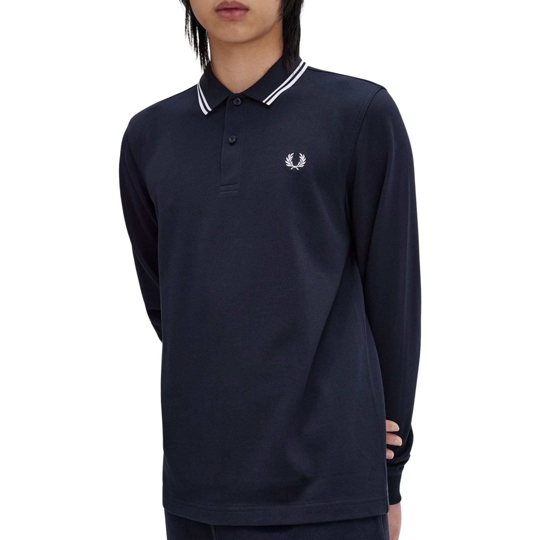 Fred Perry LS Twin Tipped Polo Heren