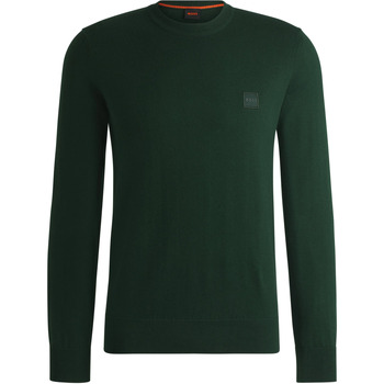 Sweater BOSS Pullover Kanovano Donkergroen