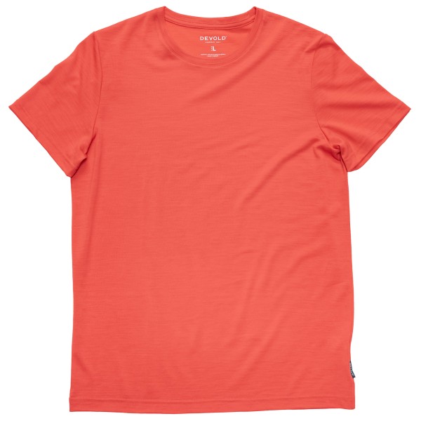 Devold - Classic Tee - Merinoshirt, rood