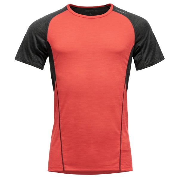 Devold - Running Merino T-Shirt - Hardloopshirt, rood