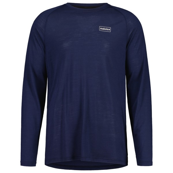 Maloja - TraunsteinM. - Merinoshirt, blauw