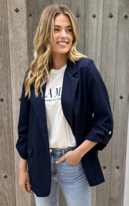 The Musthaves Oversized Blazer Limited Marine