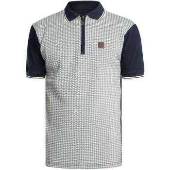 Polo Shirt Korte Mouw Trojan Poloshirt met structuur en pied-de-poulemotief