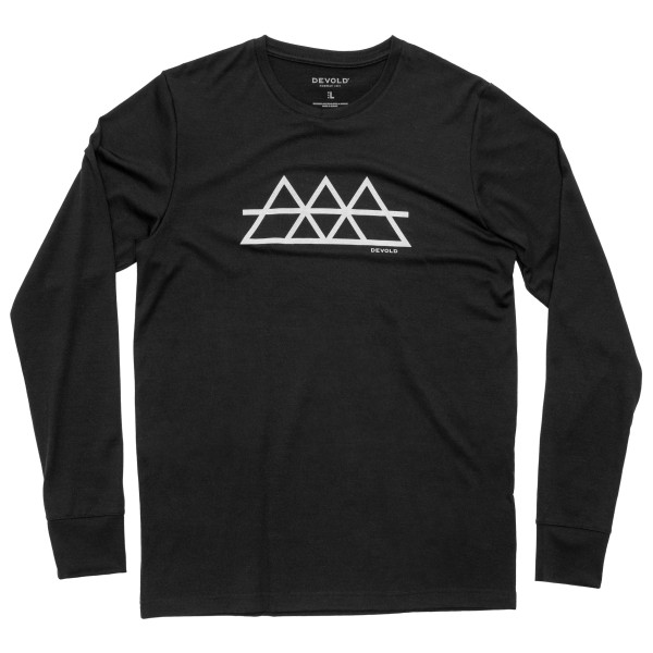 Devold - Classic Triple L/S - Merinoshirt, zwart