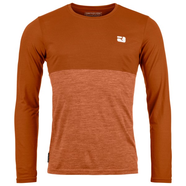 Ortovox - 150 Cool Logo L/S - Merinoshirt, bruin