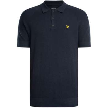 Lyle & Scott Polo Shirt Korte Mouw Lyle & Scott Gebreid poloshirt van linnenmix