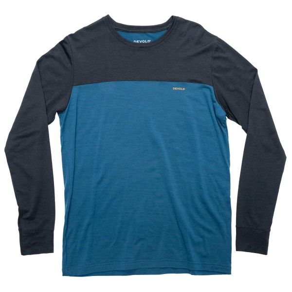 Devold - Classic Linear L/S - Merinoshirt, blauw