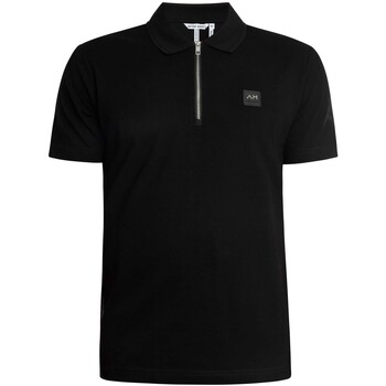 Polo Shirt Korte Mouw Antony Morato Mercerized katoenen poloshirt met rits