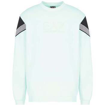 Sweater Ea7 Emporio Armani Visibility 7 Lines Sweatshirt Pale Blue Mint