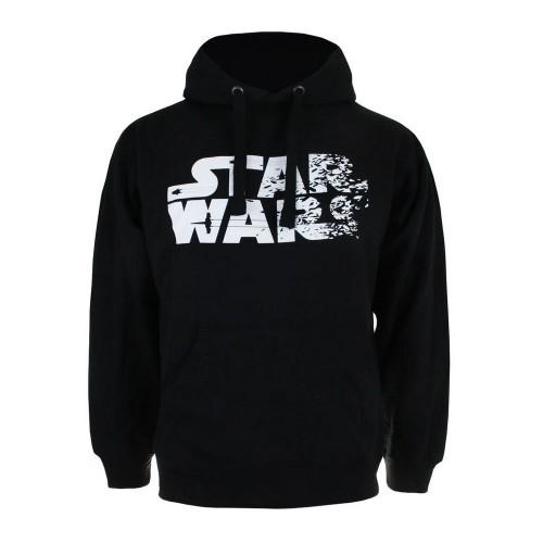 Star Wars Heren Rebel Logo Pullover Hoodie S wit/zwart