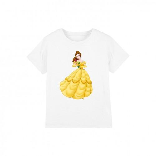 Beauty And The Beast Belle en het Beest Kinderen/Kids Belle Rose T-shirt 12-13 wit