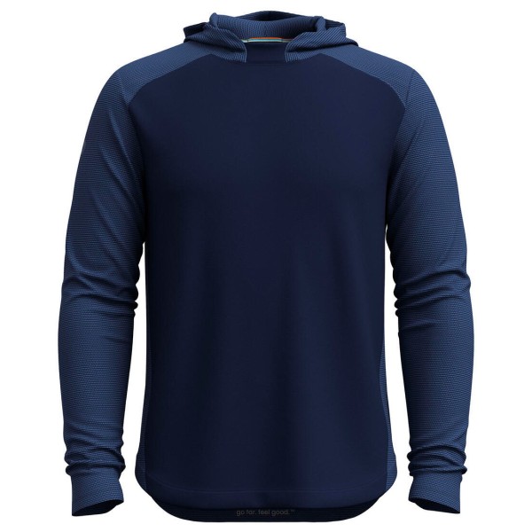 Smartwool - Active Mesh Hoodie - Merinoshirt, blauw
