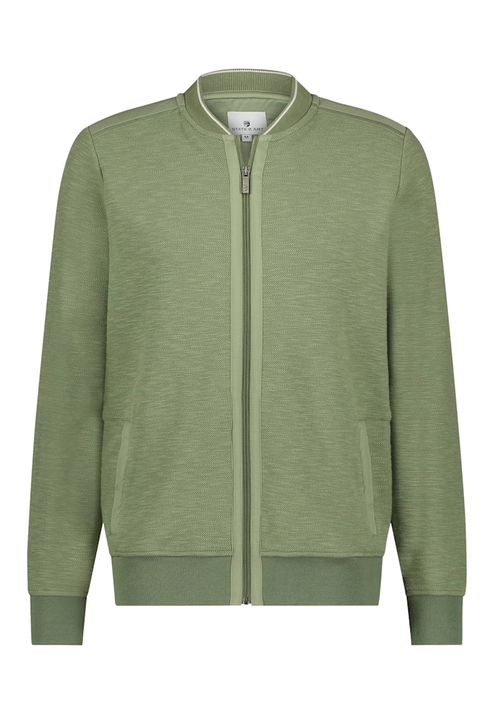 State of Art 56115503 sweat cardigan plain