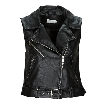 Leren Jas Only ONLVERA FAUX LEATHER WAISTCOAT