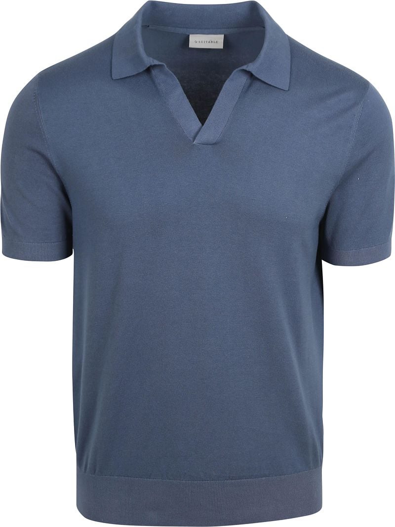 Suitable Polo Riva Compact Denim Blauw