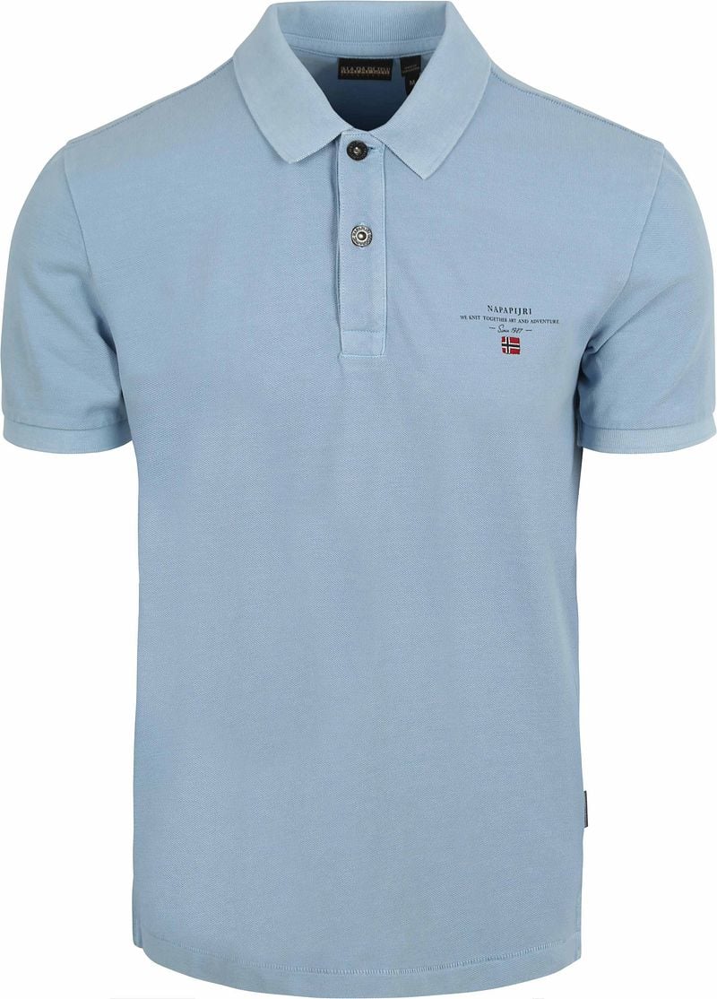 Napapijri Polo Elbas Chambray Blauw
