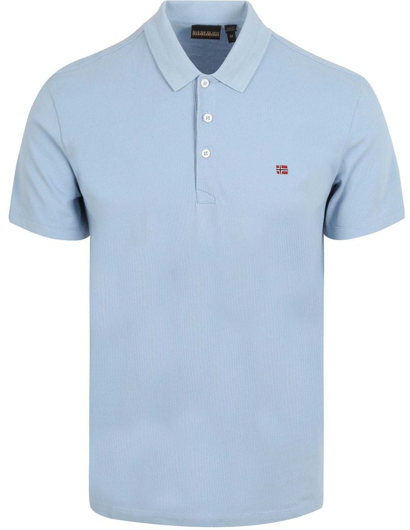 Napapijri Ealis Polo Chambray Blauw
