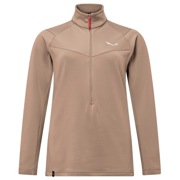Salewa - Women's Puez Cammino PL Half Zip Jacket - Fleecetrui, bruin