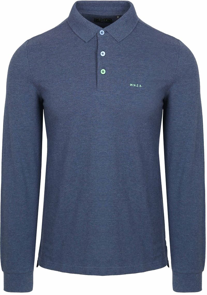 New zealand auckland NZA Longsleeve Polo Marshall Dusk Navy