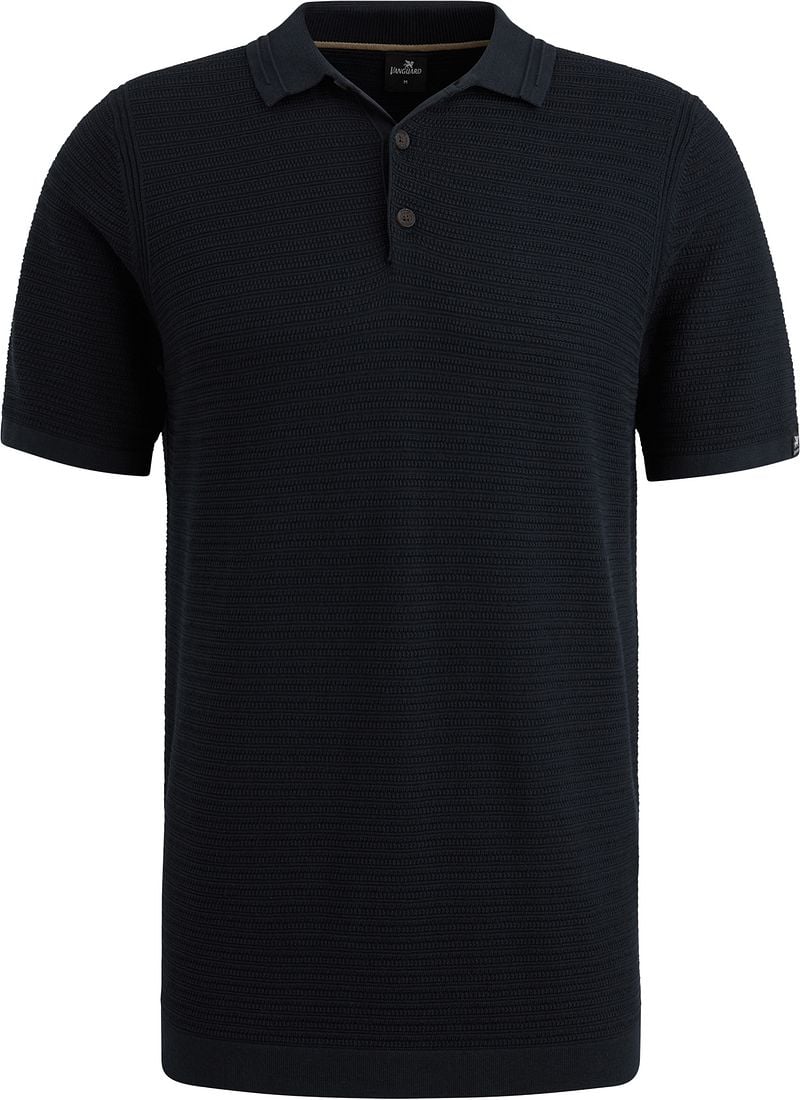 Vanguard Poloshirt Structuur Navy