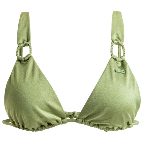 Roxy - Women's Brilho Elongated Triangle - Bikinitop, olijfgroen