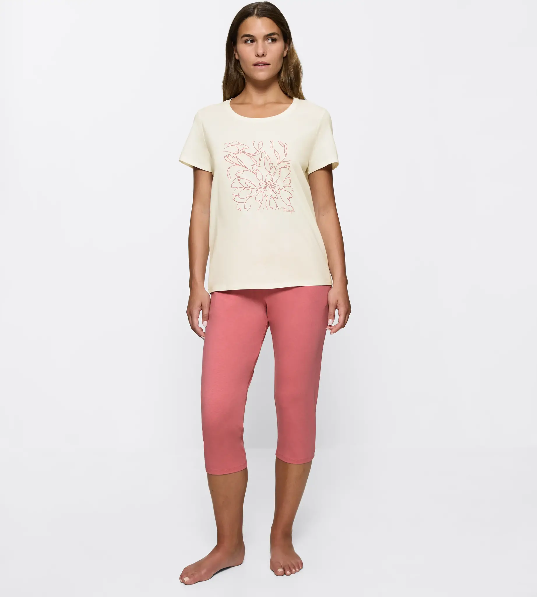 Triumph shortama dames - Capri - PK X 02 - Katoenen capri zomer pyjama dames