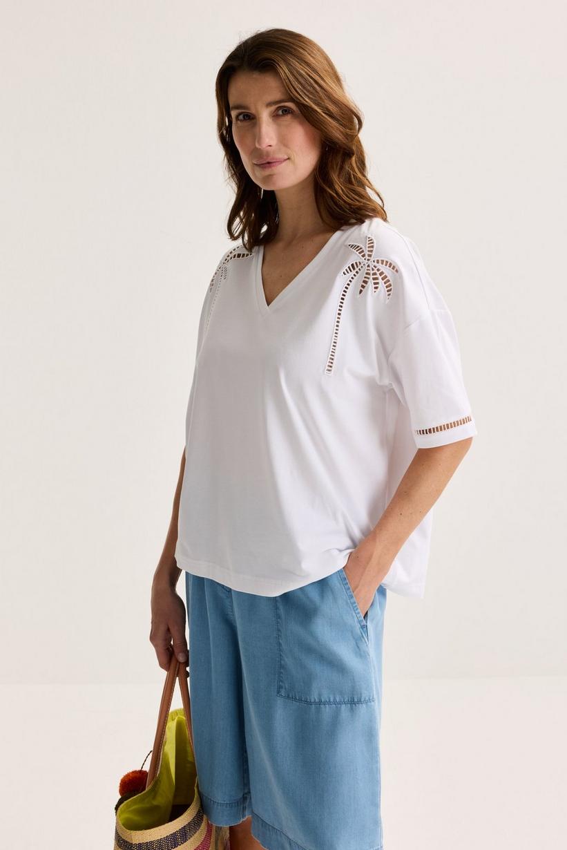Mayerline T-shirt Met Palmbomen In Point-clair