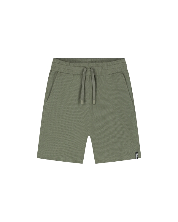 Malelions men signature waffle short mm2-ss25-34 955 musk green