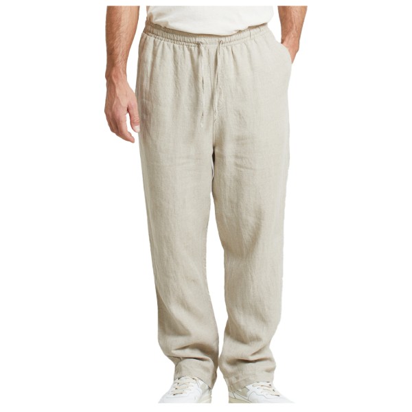 DEDICATED - Pants Klitmoeller Linen - Vrijetijdsbroek, beige