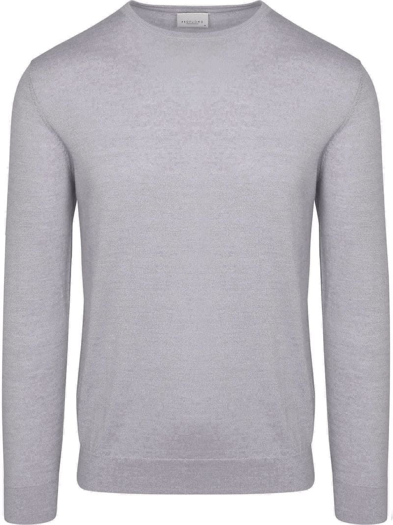 Profuomo Pullover Merinowol Grijs