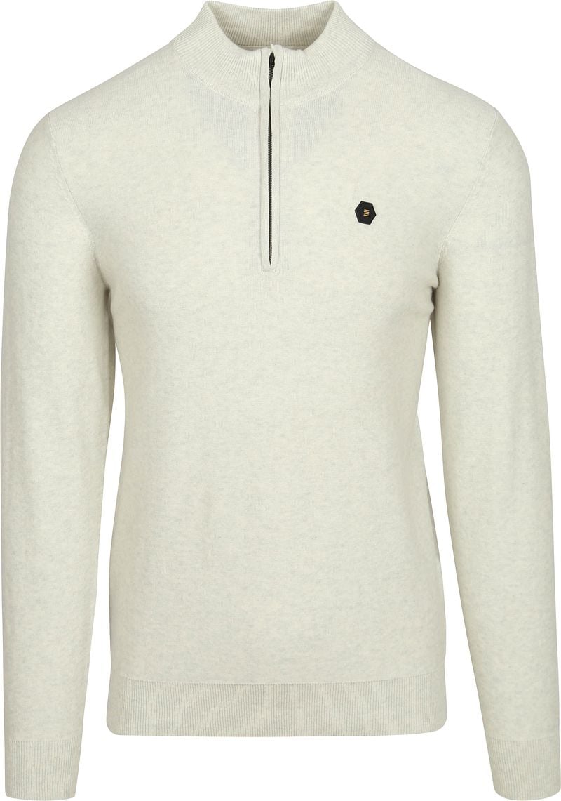 No Excess Half Zip Trui Kit Melange