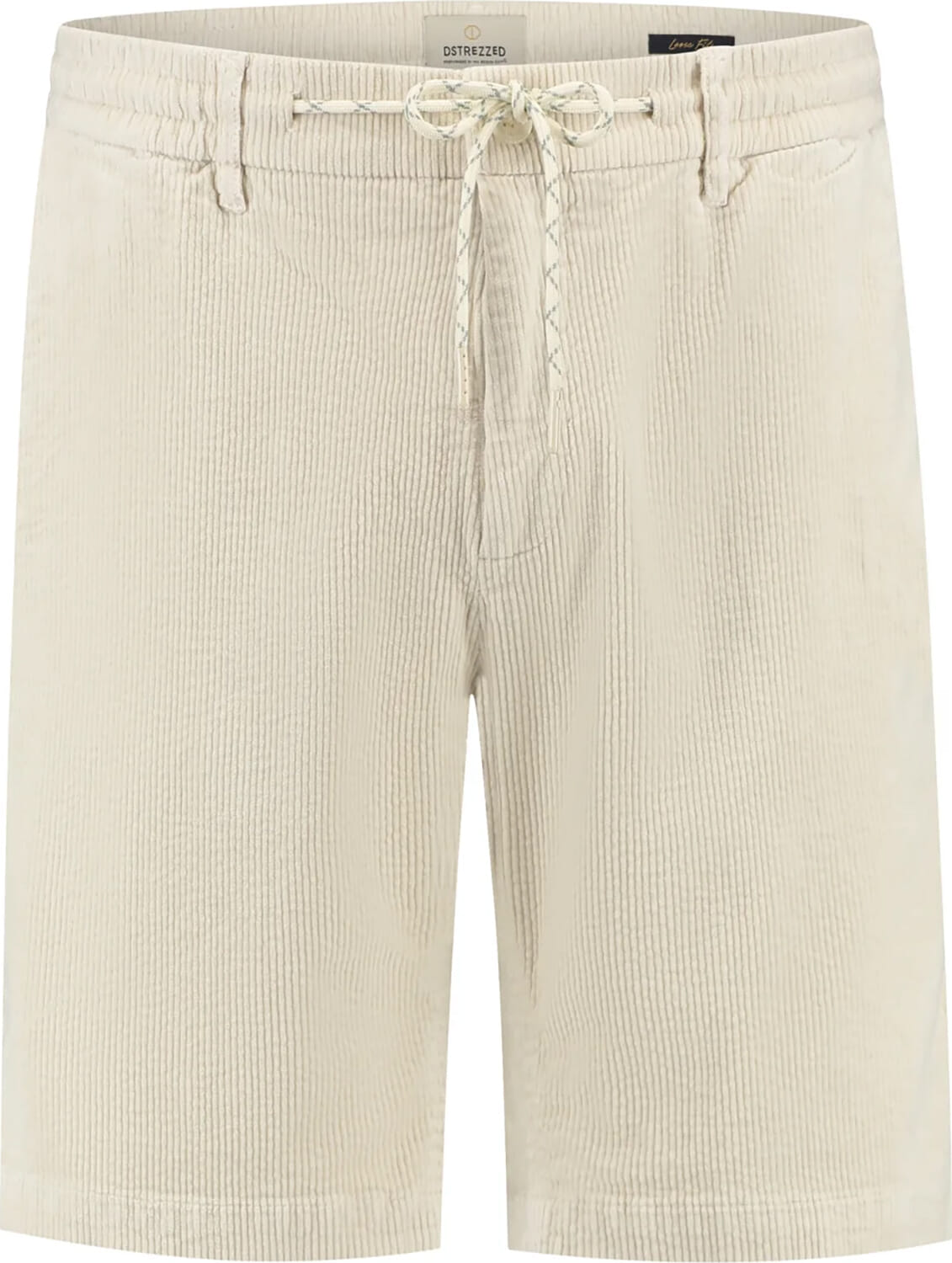 Dstrezzed Short Logan Lt. Wide Ribcord Grijs heren