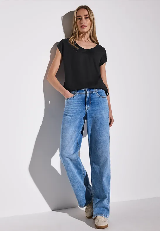 Street One Blouse in effen kleur