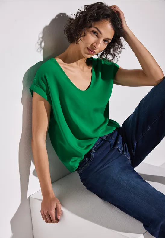 Street One Blouse in effen kleur