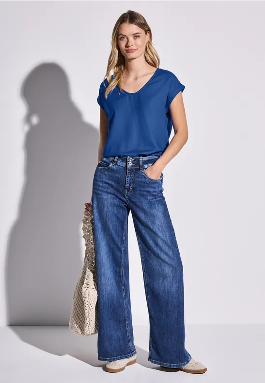 Street One Blouse in effen kleur