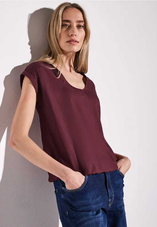 Street One Blouse in effen kleur