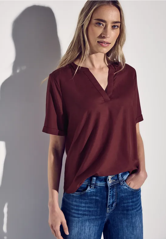 Street One Blouse in effen kleur