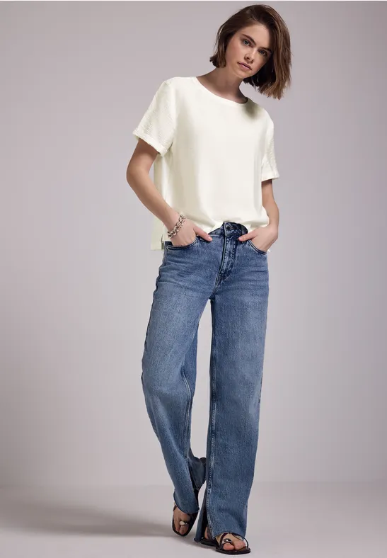 Street One Studio Blouse shirt met splitten
