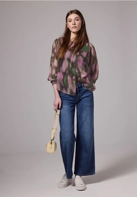 Street One Studio Gedessineerde chiffon blouse