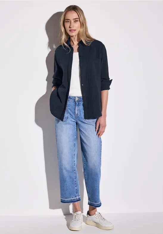 Street One Mousseline overhemd blouse