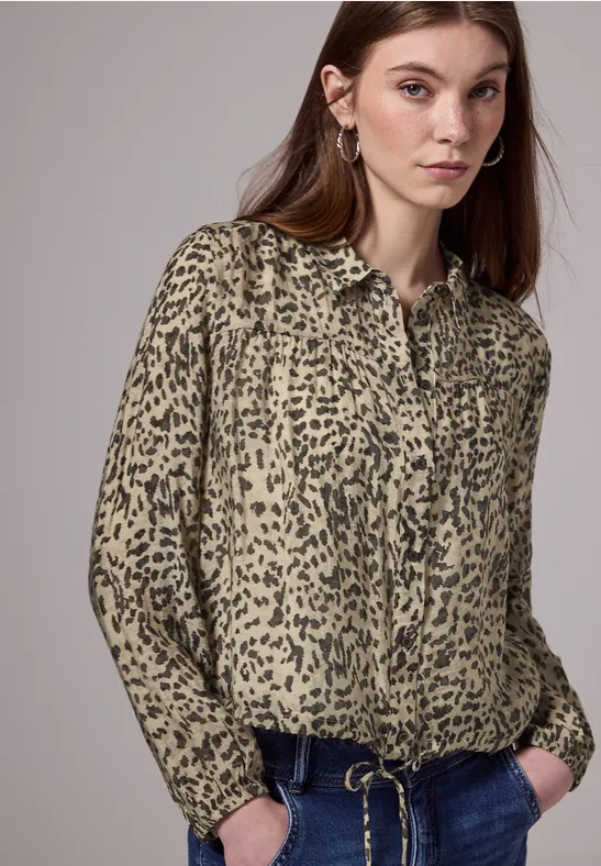 Street One Studio Blouse met leopatroon