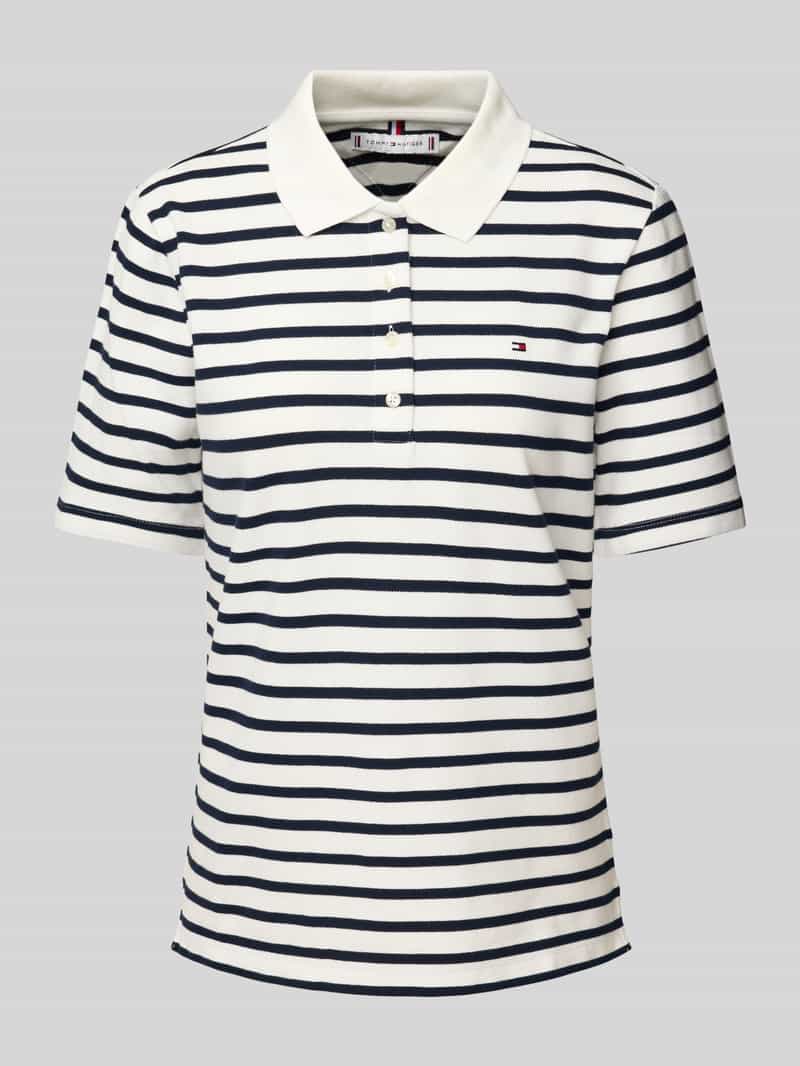 Tommy Hilfiger Regular fit poloshirt met logostitching, model '1985'