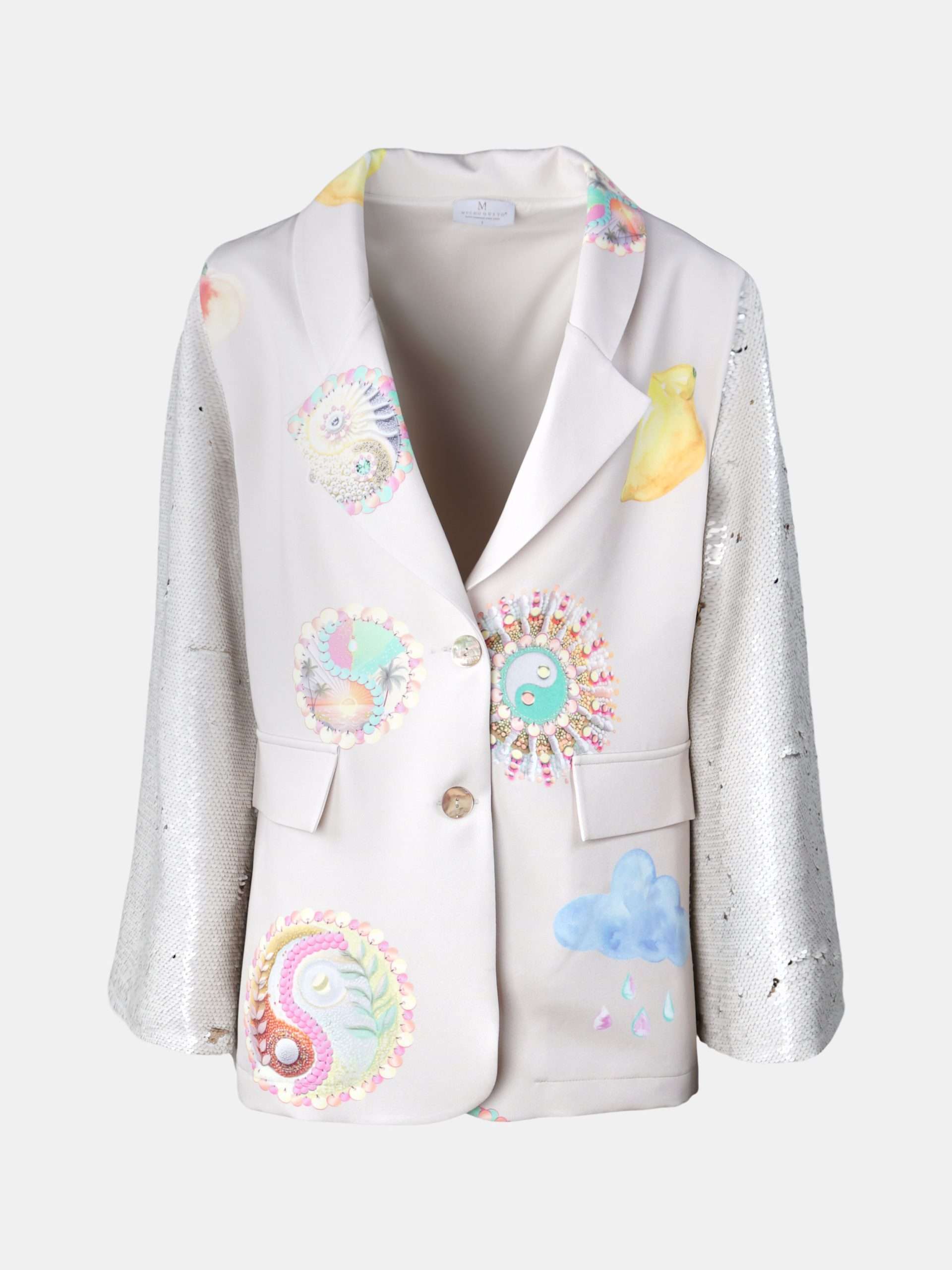 Mucho Gusto  blazer zanè citroen klimaat print